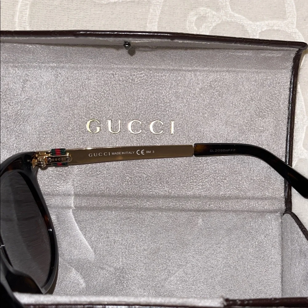 Gucci Black Gradient Cat Eye Sunglasses